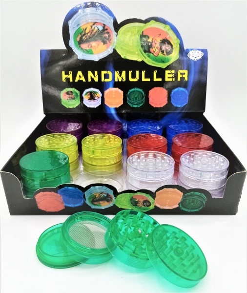 Plastikmühle Plastikgrinder Acryl ø 46mm 4teilig Grinder Plastik